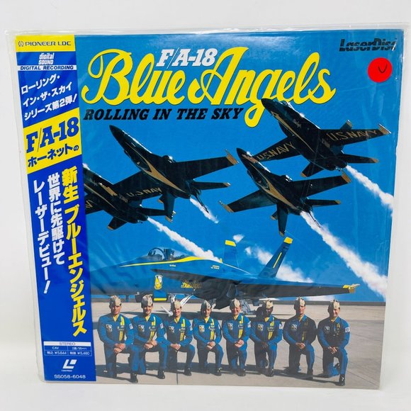 Japanese‎ Laserdisc SS058-6048 F/A-18 Blue Angels Rolling in the Sky Documentary - Picture 1 of 10